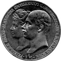 J.087 Mecklenburg-Schwerin 5 Mark 1904 Großherzog...