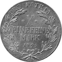 Würzburg Fürstbistum 1 Konventionstaler 1795 - Fürstbischof Georg Karl von Fechenbach, KM#454