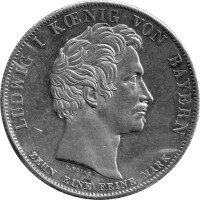Bayern 1 Konventionstaler "Geschichtstaler - Bayerns Treue" 1830 - König Ludwig I. 1825-1848, KM#750