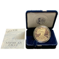 USA American Eagle 1996 1 oz Silber - Polierte Platte
