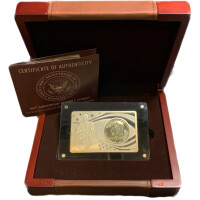 USA "100 Jahre Jubiläum Kennedy" 2 oz Silberbarren + 1/2 Dollar 1964 J. F. Kennedy Silber
