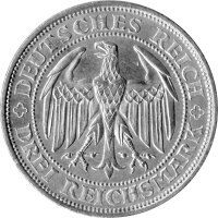 J.338 Weimarer R. 3 Mark 1929 -E- "Zum 1000jährigen Bestehen von Burg und Stadt Meißen" - ss