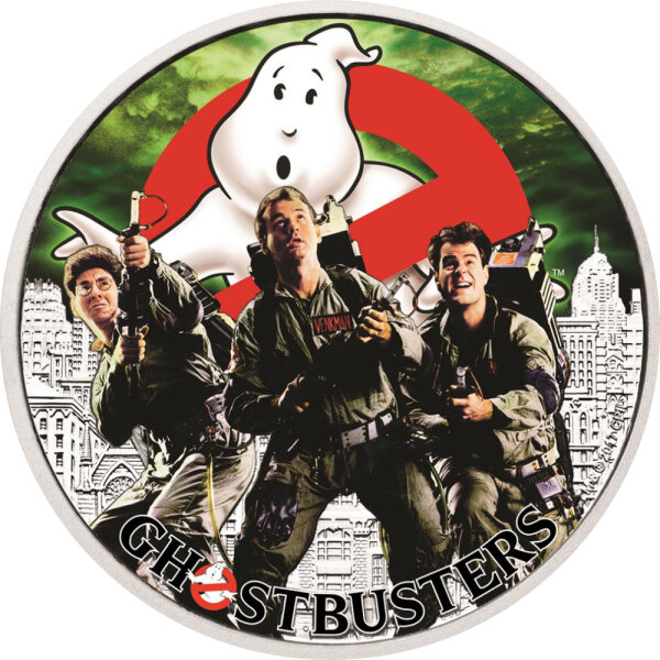 Tuvalu Ghostbusters 1. Ausgabe Crew 2017 1 oz Silber I PP Coloriert
