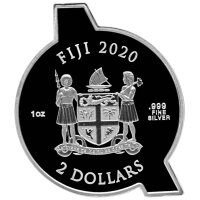Fiji Avengers Logo 2020 1 oz Silber I PP Coloriert
