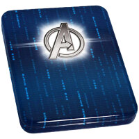 Fiji Avengers Logo 2020 1 oz Silber I PP Coloriert