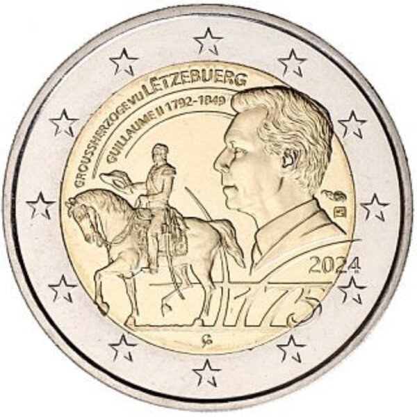 Luxemburg 2 Euro 2024 "Guillaume II"