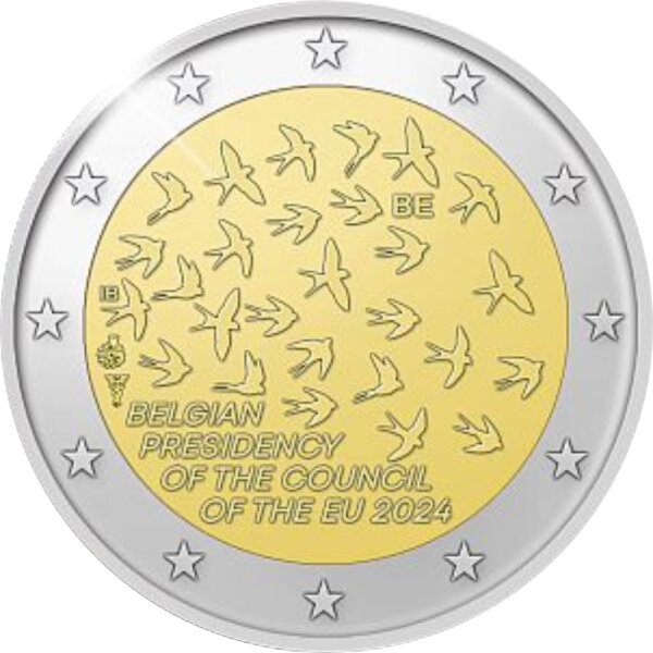 Belgien 2 Euro 2024 "EU Ratspräsidenschaft"