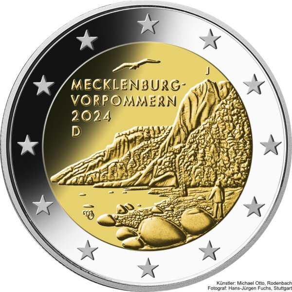 Deutschland 2 Euro 2024 "MecklenburgVorpommern" F, 2,95