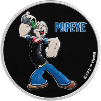 Fiji Popeye 2024 1 oz Silber | Prooflike - Coloriert