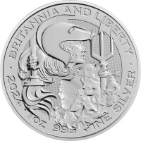 UK Britannia und Liberty 2024 1 oz Silber