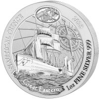 Ruanda Nautical 2023 Great Eastern 1 oz Silber