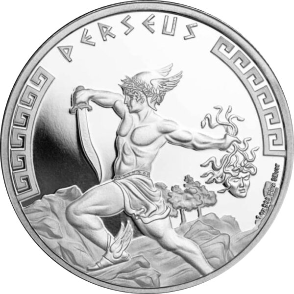 Niue Helden der Griechischen Mythologie Perseus 2024 1 oz Silber