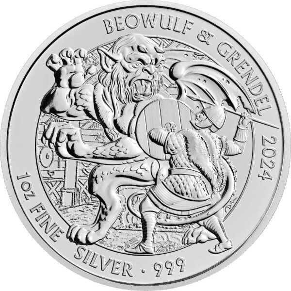 UK Myths and Legends 7. Ausgabe Beowulf 2024 1 oz Silber
