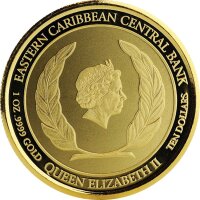 EC 8 2018 St. Kitts & Nevis Pelikan 1 oz Gold -...