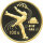 China 100 Yuan 1992 Eiskunstläufer Gold PP