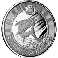 Cayman Inseln Sea Life Blue Marlin - Speerfisch 2023 1 oz Silber