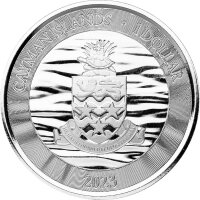 Cayman Inseln Sea Life Stingray - Stachelrochen 2023 1 oz Silber