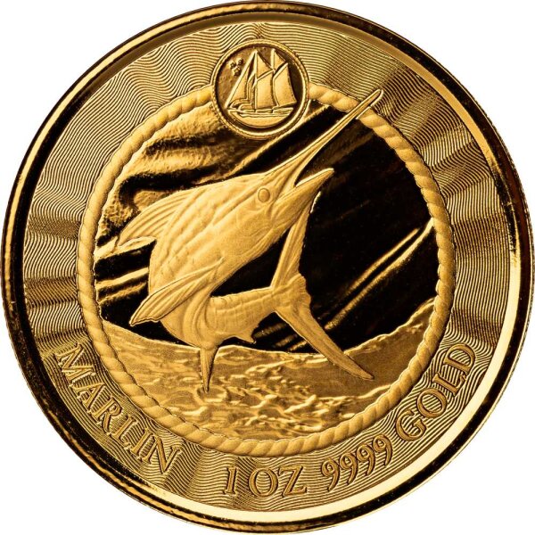 Cayman Inseln Sea Life Blue Marlin - Speerfisch 2023 1 oz Gold
