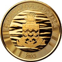Cayman Inseln Sea Life Loggerhead Turtle - Unechte Karettschildkröte 2023 1 oz Gold