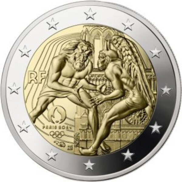 Frankreich 2 Euro 2024 "Olympiade in Paris Herkules"