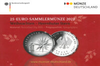 Deutschland 25 Euro 2022 Weihnachten - Herrnhuter Stern PP