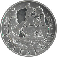 UK 5 Pounds 2005 Nelson / Trafalgat 2 x 5 Pounds - Silber PP