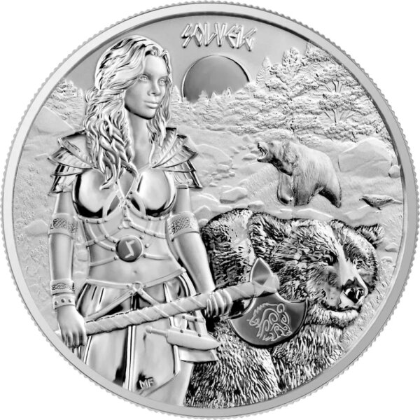 Round Valkyries 2024 3. Ausgabe - Solveig 1 oz Silber