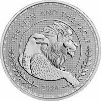 UK British Lion und American Eagle 2024 1. Ausgabe 1 oz...