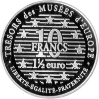 Frankreich 10 Francs 1996 - Schätze europäischer Museen "Chinesischer Reiter" - Silber PP
