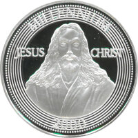 Kongo 10 Francs 2000 - "Jesus Christ" - Silber PP