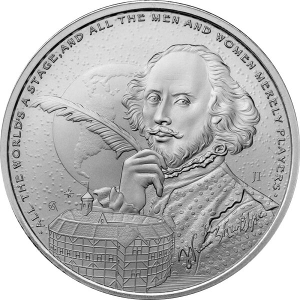 Niue Icons of Inspiration 2024 William Shakespeare - 1 oz Silber