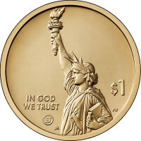 USA 1 Dollar 2024 Illinois Stahlpflug - Kupfer-Nickel