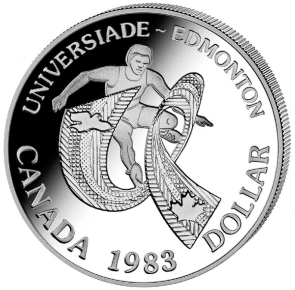 Kanada 1 Dollar 1983 Uni-Spiele - Silber PL
