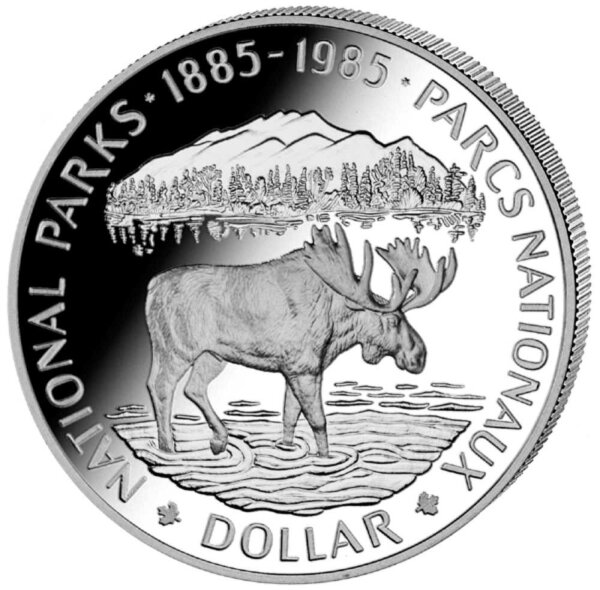 Kanada 1 Dollar 1985 Nationalpark - Silber PL