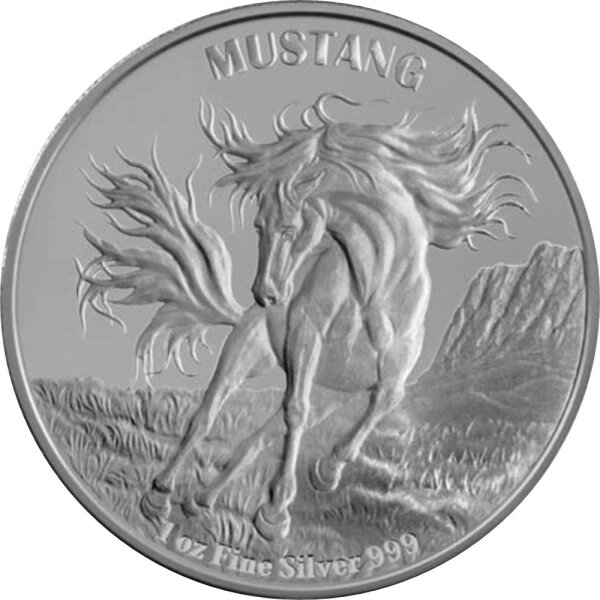 Tokelau Mustang 1. Ausgabe 2024 1 oz Silber