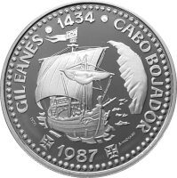 Portugal 100 Escudos 1987 - Kap Bojador - Silber