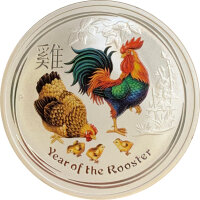 Australien Lunar II 2017 Jahr des Hahns 1 oz Silber |...