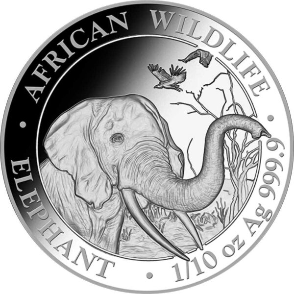 Somalia Elefant 2018 1/10 oz Silber - 2. Wahl