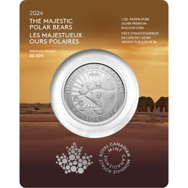 Kanada The Majestic Polarbär 2024 1 oz Silber