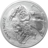 Korea ZI:SIN 2018 Canis 1 oz Silber