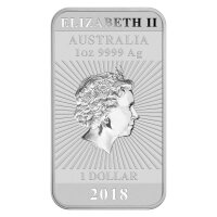 Australien Rectangular Dragon 2018 1 oz Silber