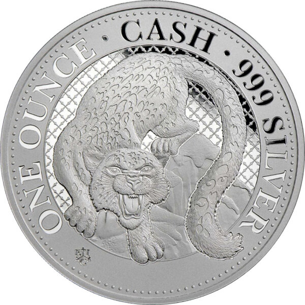 Saint Helena India Wildlife 2024 Schneeleopard 1 oz Silber