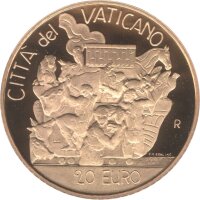 Vatikan 20 Euro 2002 "Arche Noah" Gold