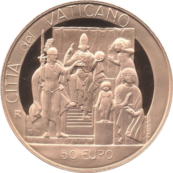 Vatikan 50 Euro 2004 "Wurzel des Glaubens - Das Urteil Salomons" Gold