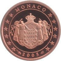 Monaco Set 1+2+5 Cent 2005  PP