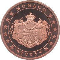 Monaco Set 1+2+5 Cent 2005  PP