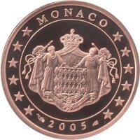 Monaco Set 1+2+5 Cent 2005  PP