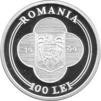Rumänien 100 Lei 1999 - Papstbesuch - Silber PP