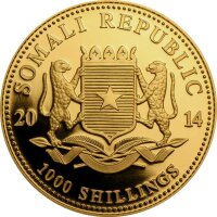 Somalia Elefant 2014 1 oz Gold