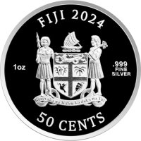 Fiji Mona Lisa x Van Gogh 2024 1 oz Silber | Prooflike